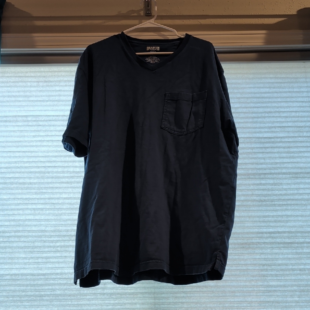 Duluth Trading Co Dark Blue V-Neck Tee